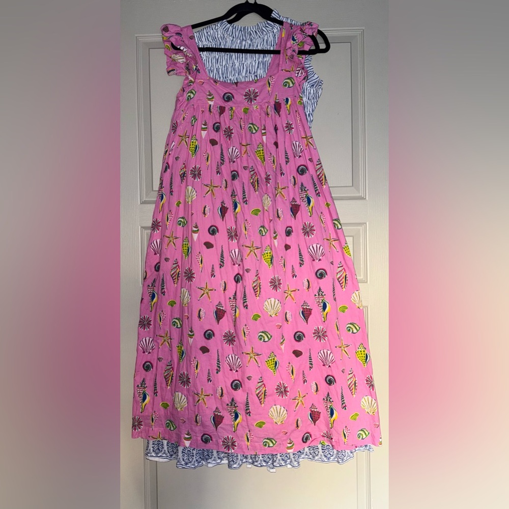 Printfresh Cotton Beachside/Ocean Print Gown Larg… - image 3